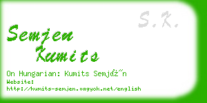 semjen kumits business card